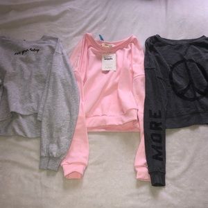 crop crewneck bundle
